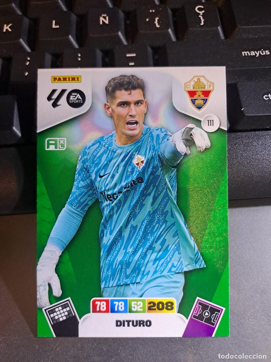 Coleccionismo Cromos antiguos: ADRENALYN XL DITURO 111 ELCHE CROMO LIGA 2025 2026 25 26 PANINI