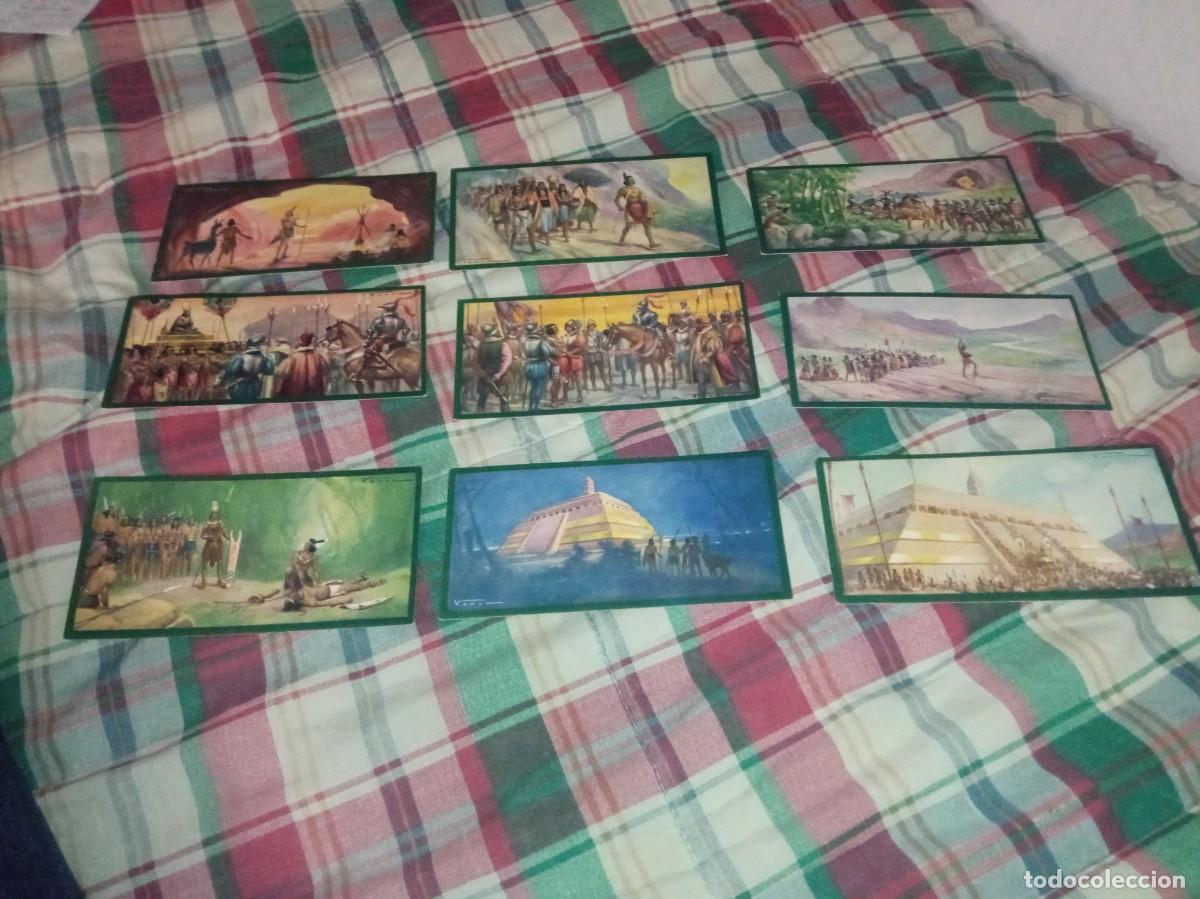 Coleccionismo Cromos antiguos: 9 cromos serie los incas y dos de Hern&aacute;n P&eacute;rez del Pulgar