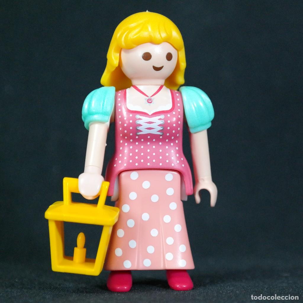 Coleccionismo Cromos antiguos: Playmobil mujer con farol ☼