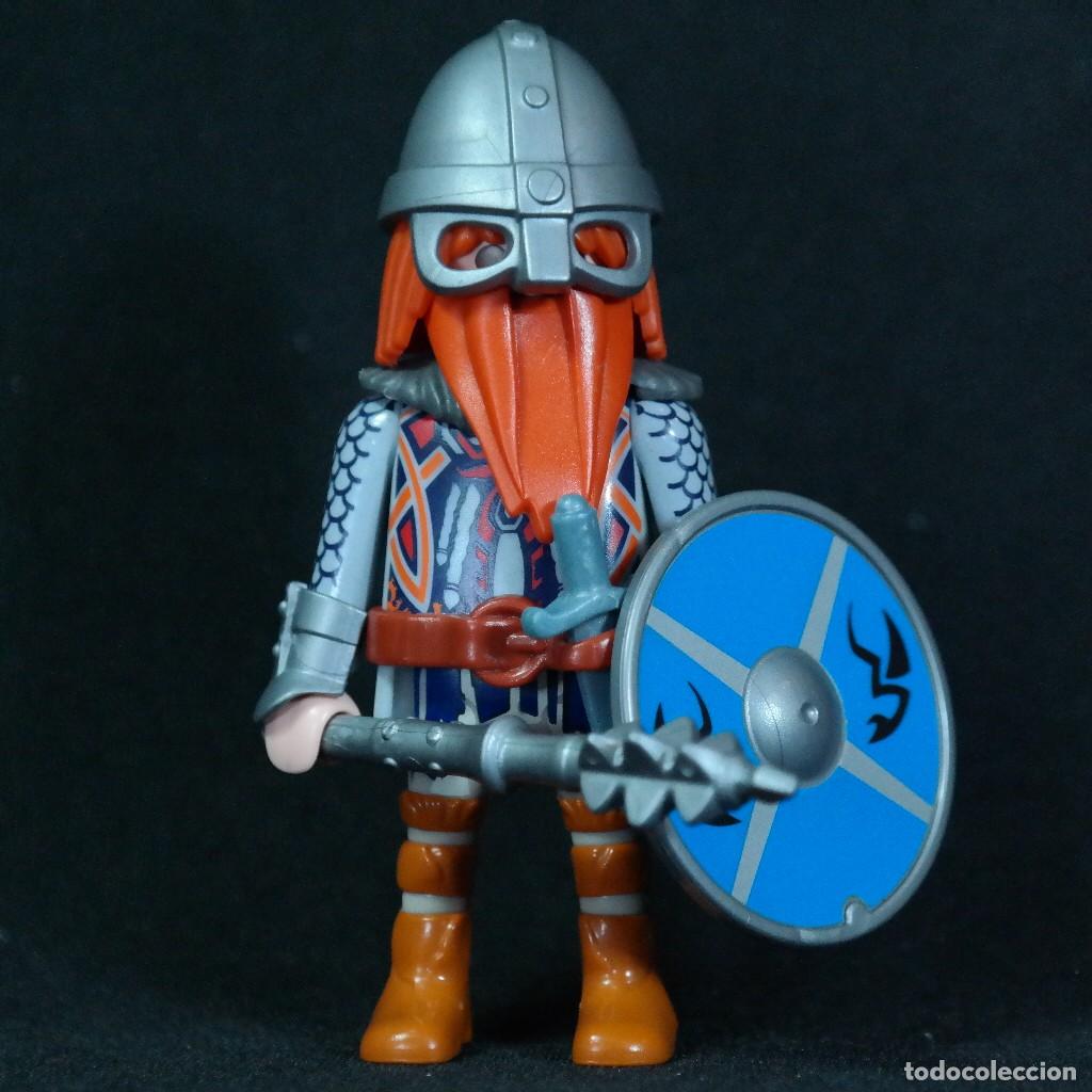 Coleccionismo Cromos antiguos: Playmobil vikingo pelirojo ☼