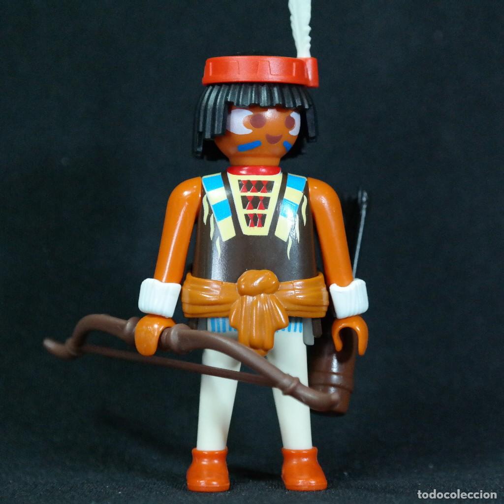 Coleccionismo Cromos antiguos: Playmobil indio con arco ☼