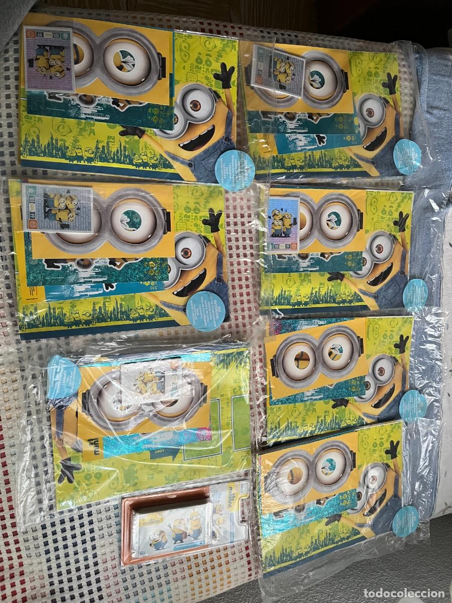 Coleccionismo Cromos antiguos: 7 ALBUM MINION MAS PAQUETE 6 SOBRES - CROMO KREATEN