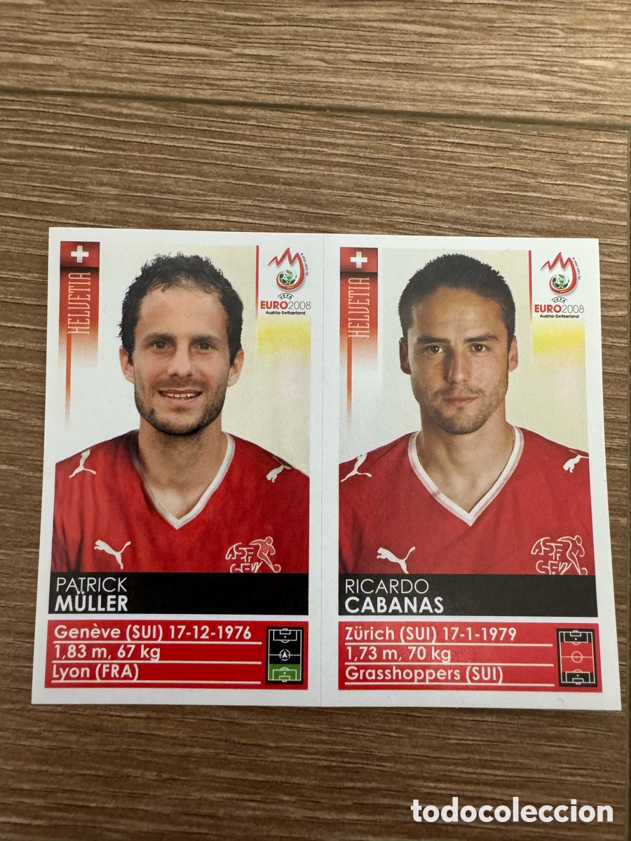 Colecionismo Cromos antigos: Muller Cabanas - Actualizaciones Suiza euro 2008