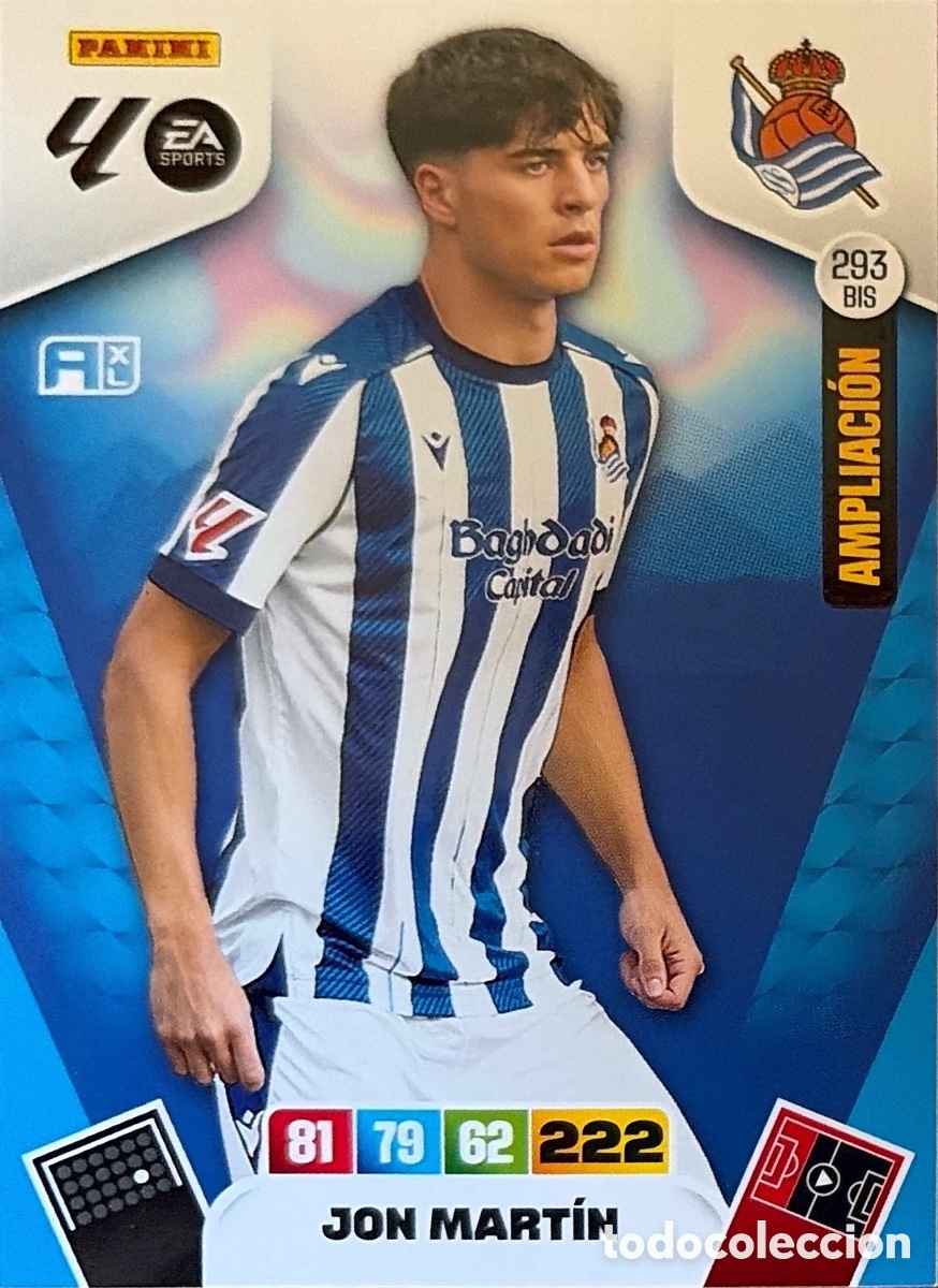 Coleccionismo Cromos antiguos: 293.BIS- JON MARTIN (R. SOCIEDAD) ADRENALYN XL LIGA 2025/26 (PANINI)