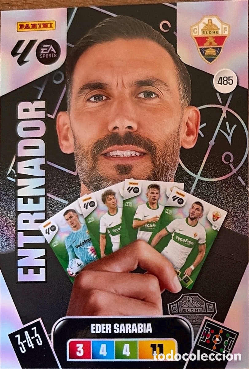 Coleccionismo Cromos antiguos: 485.- EDER SARABIA -ENTRENADOR- (ECLHE) ADRENALYN XL LIGA 2025/26 (PANINI)