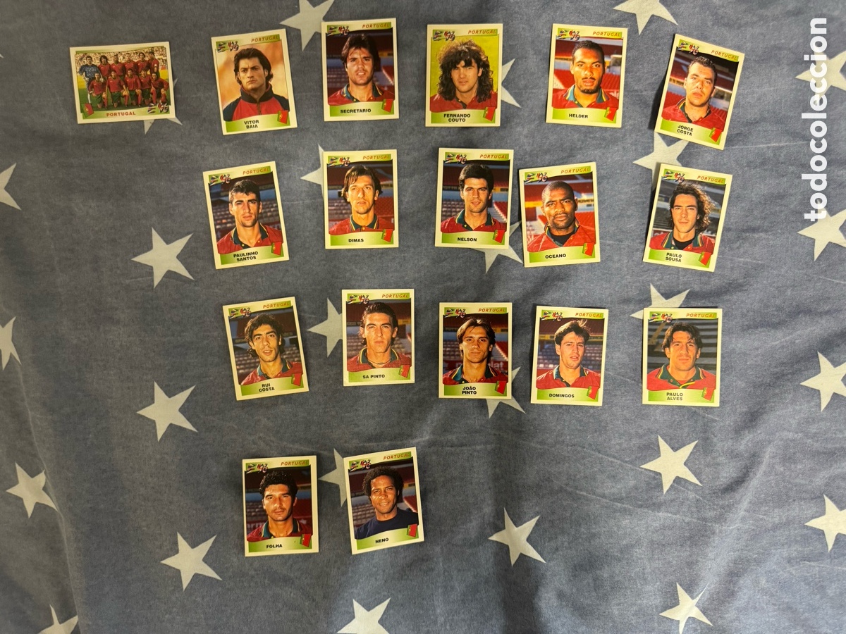 Coleccionismo Cromos antiguos: Selecci&oacute;n Portugal - Eurocopa 1996 (sin Figo )