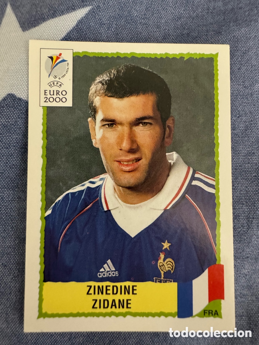 Coleccionismo Cromos antiguos: Zinedine Zidane Eurocopa 2000