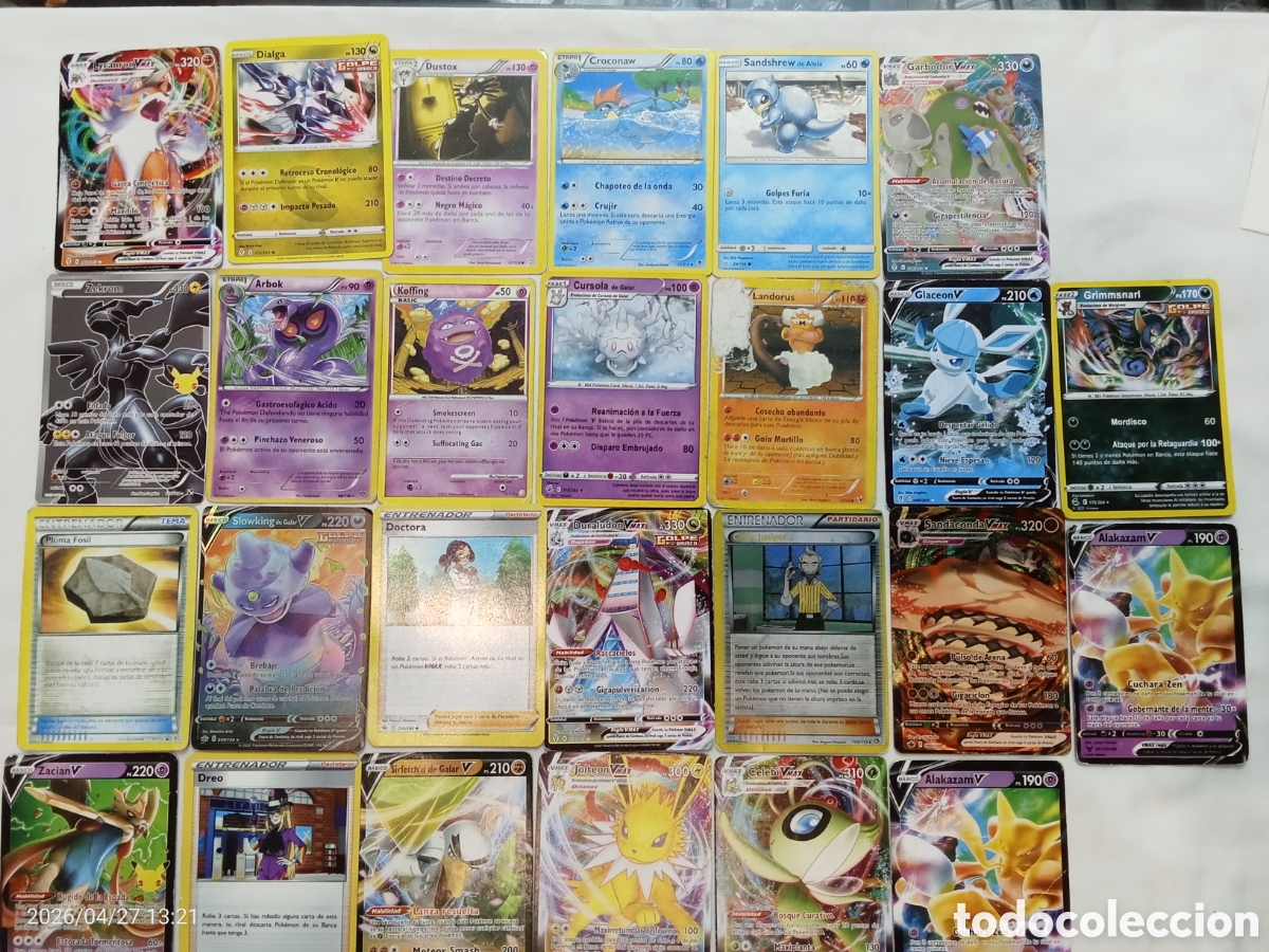 Coleccionismo Cromos antiguos: Lote cartas Pokemon variadas