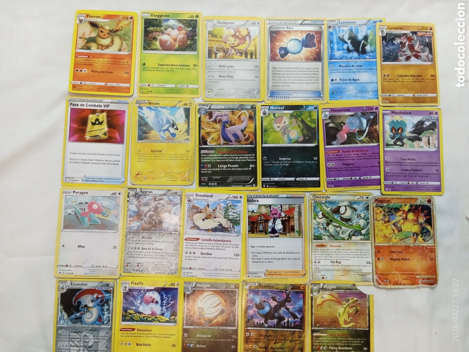 Coleccionismo Cromos antiguos: Lote cartas Pokemon variadas
