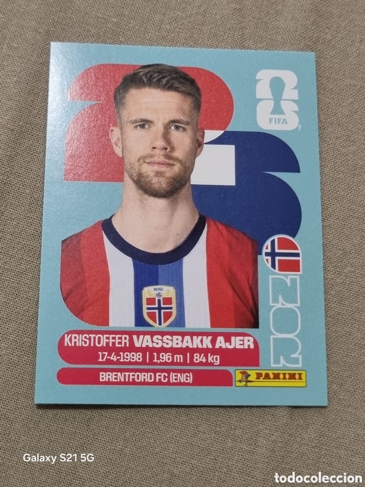 Coleccionismo Cromos antiguos: 5 - AJER , NORUEGA FIFA WORLD CUP 2026