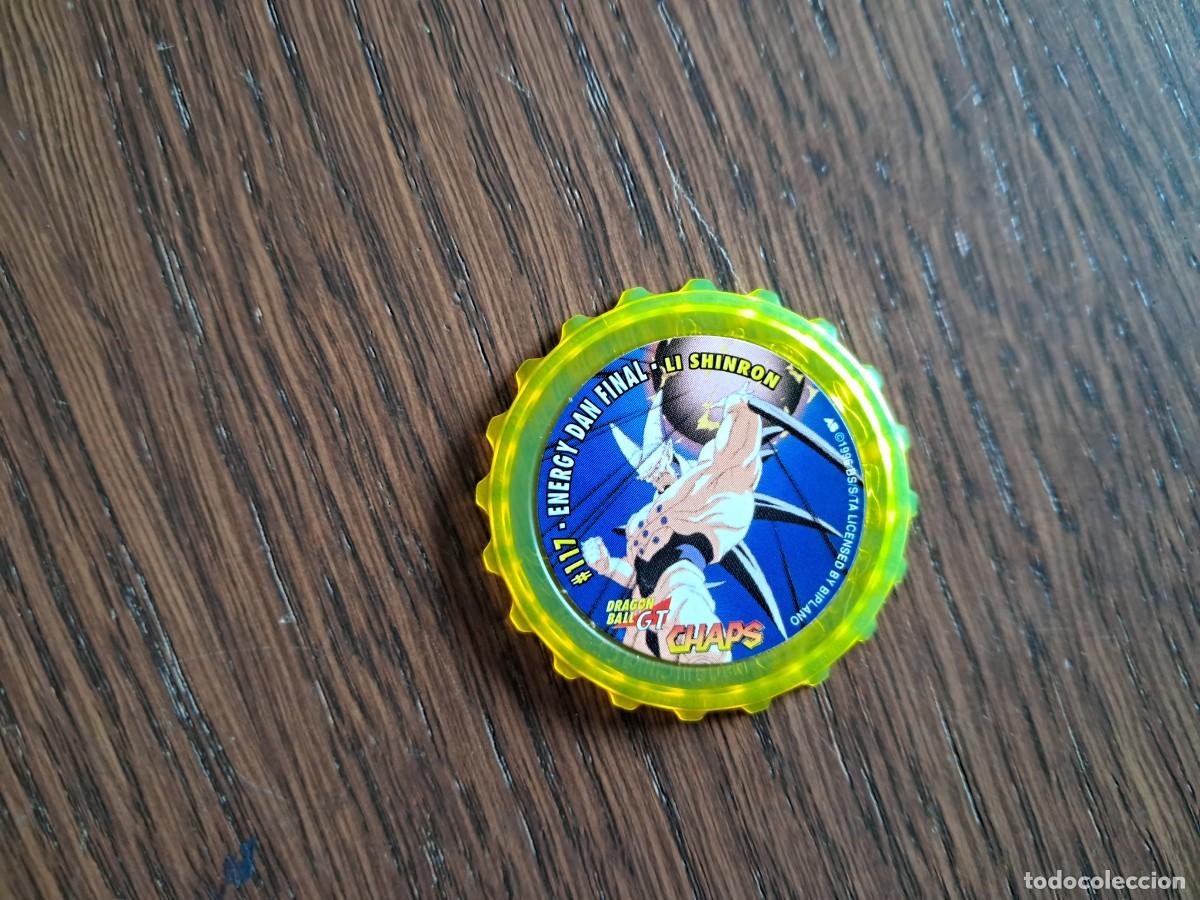 Collectable Antique Stickers: TAZO CHAPS -- DRAGON BALL GT CHAPS -- MATUTANO -- N&ordm; 117, A&Ntilde;O 1996. ENERGY DAN FINAL.