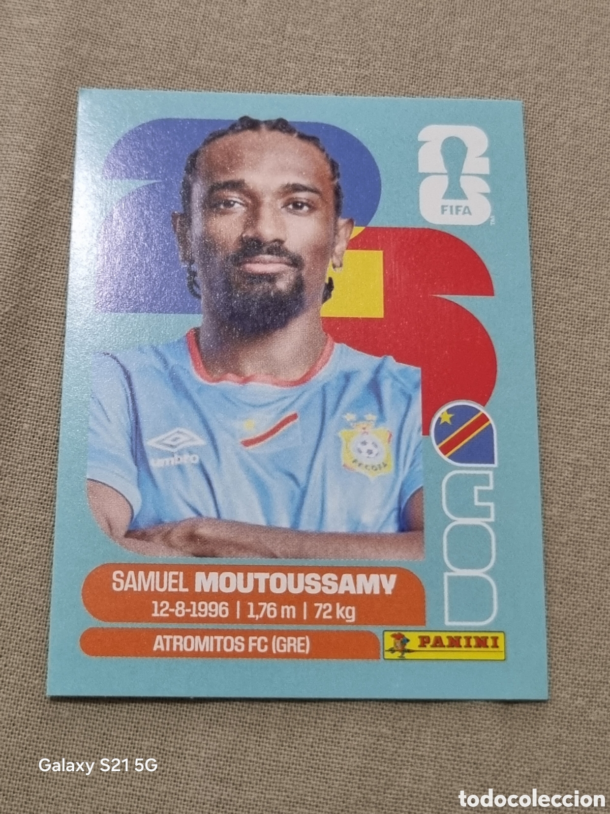 Coleccionismo Cromos antiguos: 11 - MOUTOUSSAMY , CONGO FIFA WORLD CUP 2026