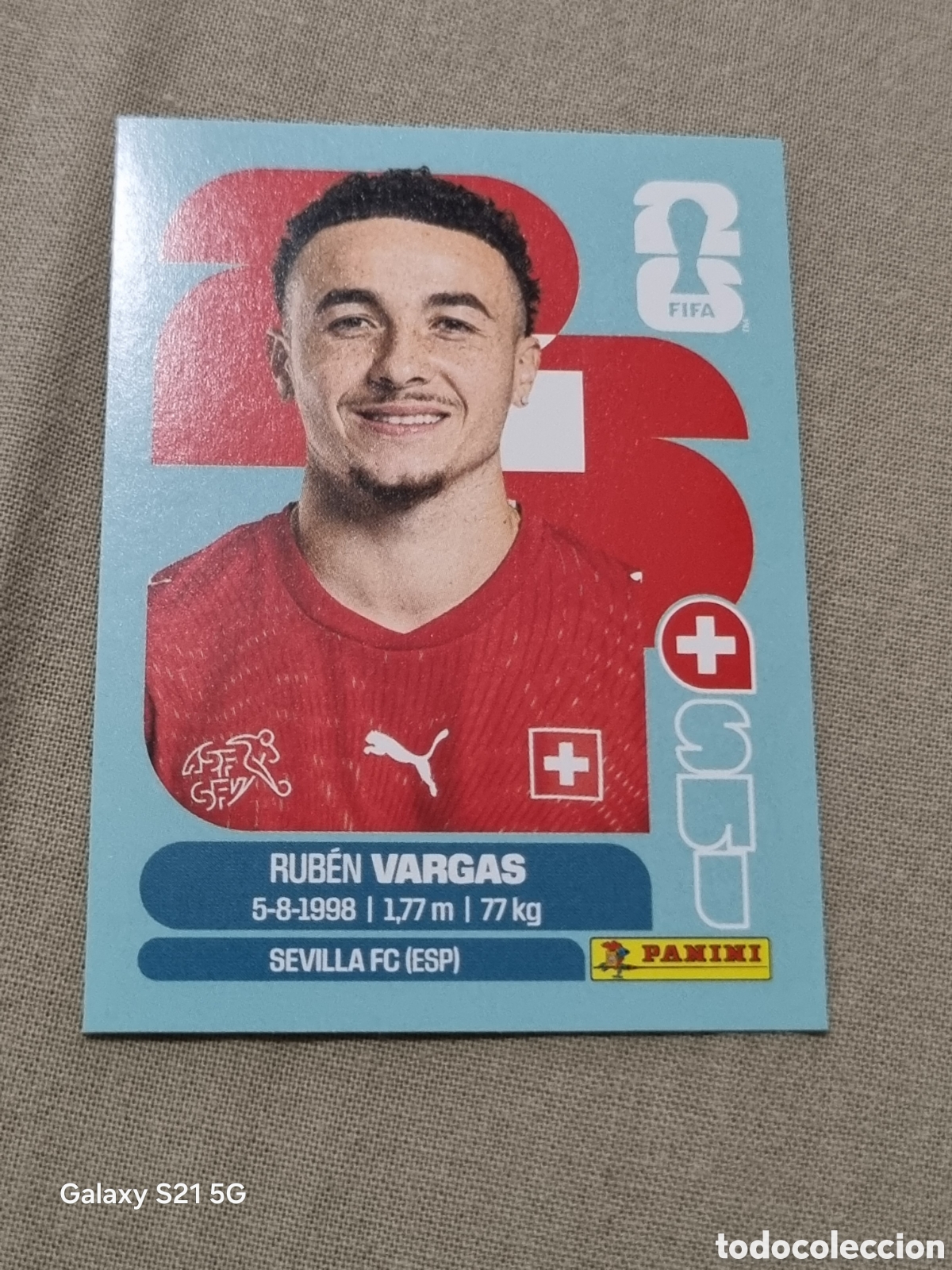 Coleccionismo Cromos antiguos: 18 - VARGAS , SUIZA FIFA WORLD CUP 2026