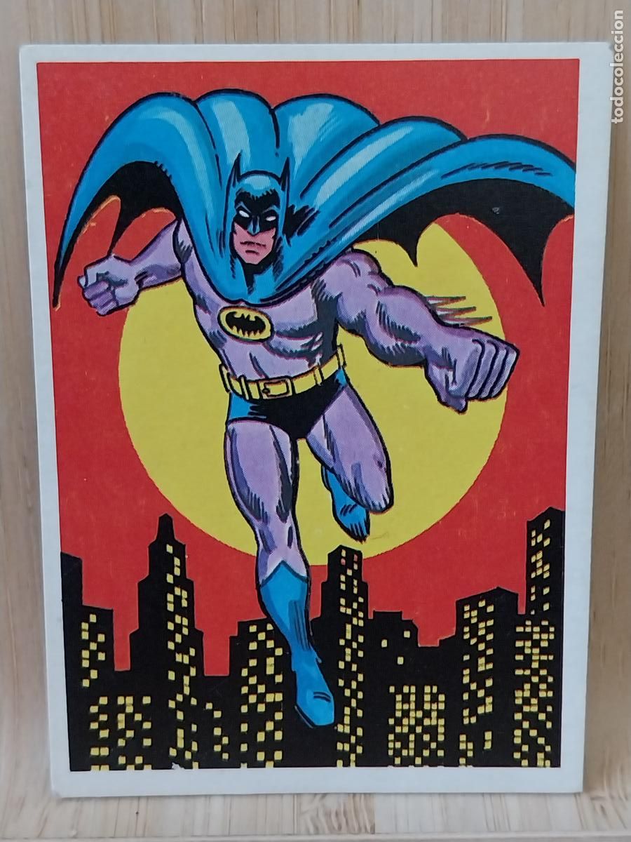 Collectable Antique Stickers: BATMAN SUPER HEROE A&Ntilde;O 1981 FESTIVAL CROMO 88 SIN PEGAR NUNCA 7.3X5.3CMS **