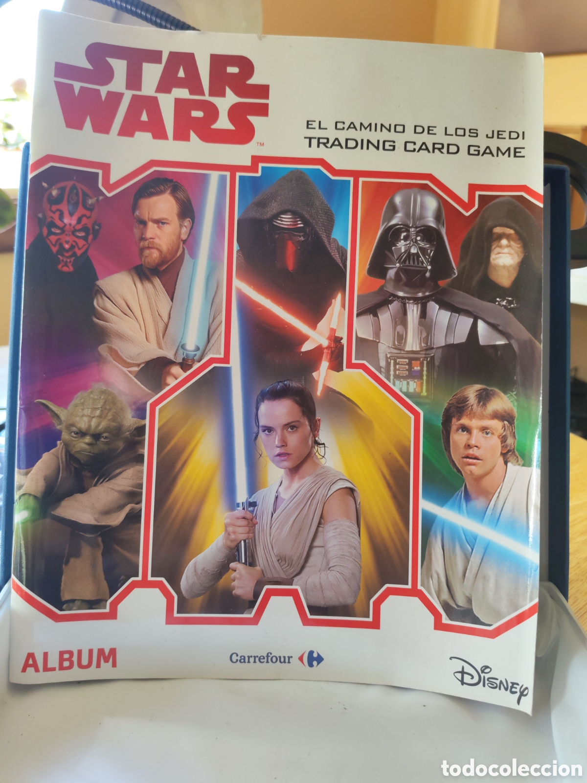 Coleccionismo Cromos antiguos: Album coleccionable cartas promocion Star wars &rdquo;El camino de los Jedi Card game.&rdquo; CARREFOUR.2017
