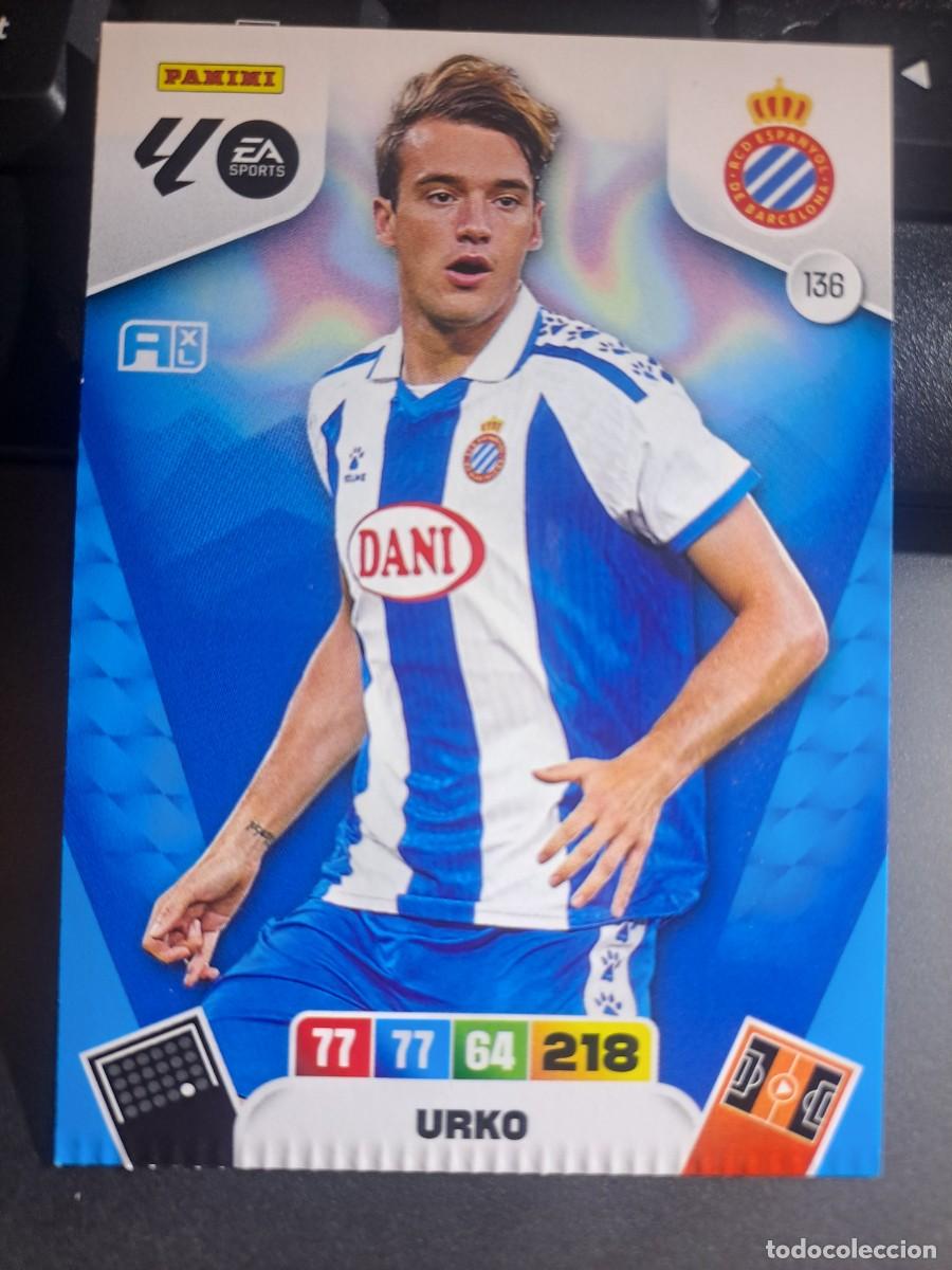 Coleccionismo Cromos antiguos: ADRENALYN XL URKO 136 ESPANYOL ESPA&Ntilde;OL ERROR VER FOTOS CROMO LIGA 2025 2026 25 26 PANINI