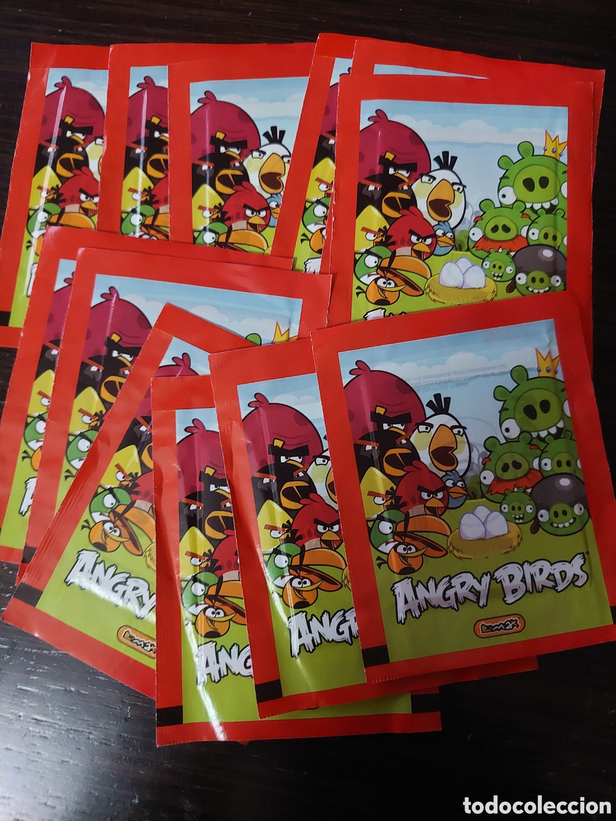 Collectionnisme Cartes &agrave; collectionner anciennes: 12 sobres sin abrir de la colecci&oacute;n ANGRY BIRDS de Rovio