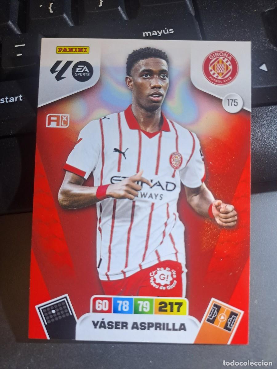 Coleccionismo Cromos antiguos: ADRENALYN XL YASER ASPRILLA 175 GIRONA ERROR VER FOTOS CROMO LIGA 2025 2026 25 26 PANINI