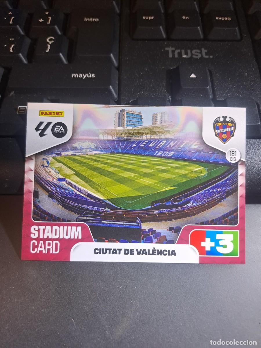 Coleccionismo Cromos antiguos: ADRENALYN XL ESTADIO STADIUM CIUTAT DE VALENCIA 181 BIS LEVANTE CROMO LIGA 2025 2026 25 26 PANINI