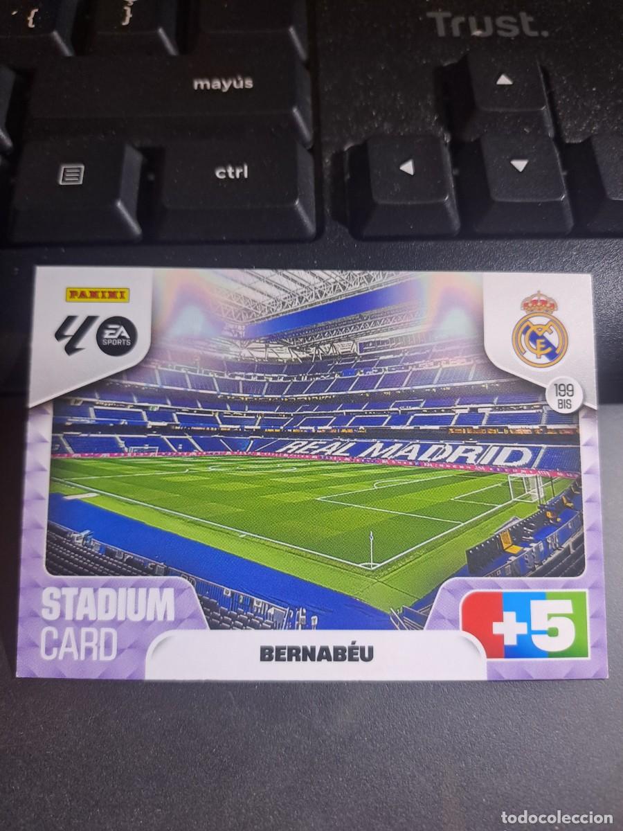 Coleccionismo Cromos antiguos: ADRENALYN XL ESTADIO STADIUM BERNABEU 199 BIS REAL MADRID CROMO LIGA 2025 2026 25 26 PANINI