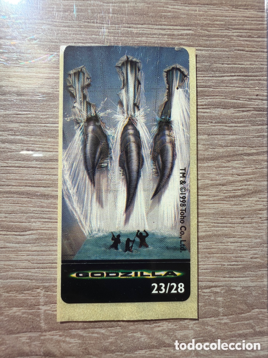 Coleccionismo Cromos antiguos: Cromo chicle godzilla