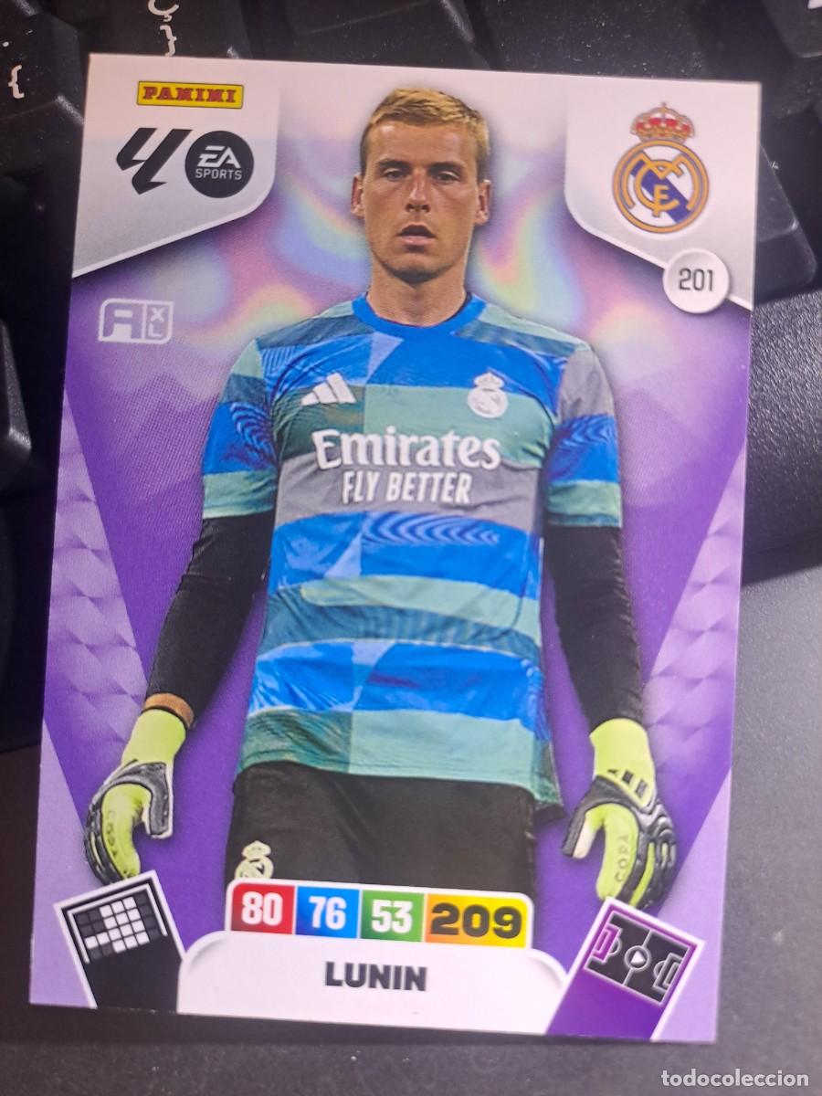 Coleccionismo Cromos antiguos: ADRENALYN XL LUNIN 201 REAL MADRID CROMO LIGA 2025 2026 25 26 PANINI