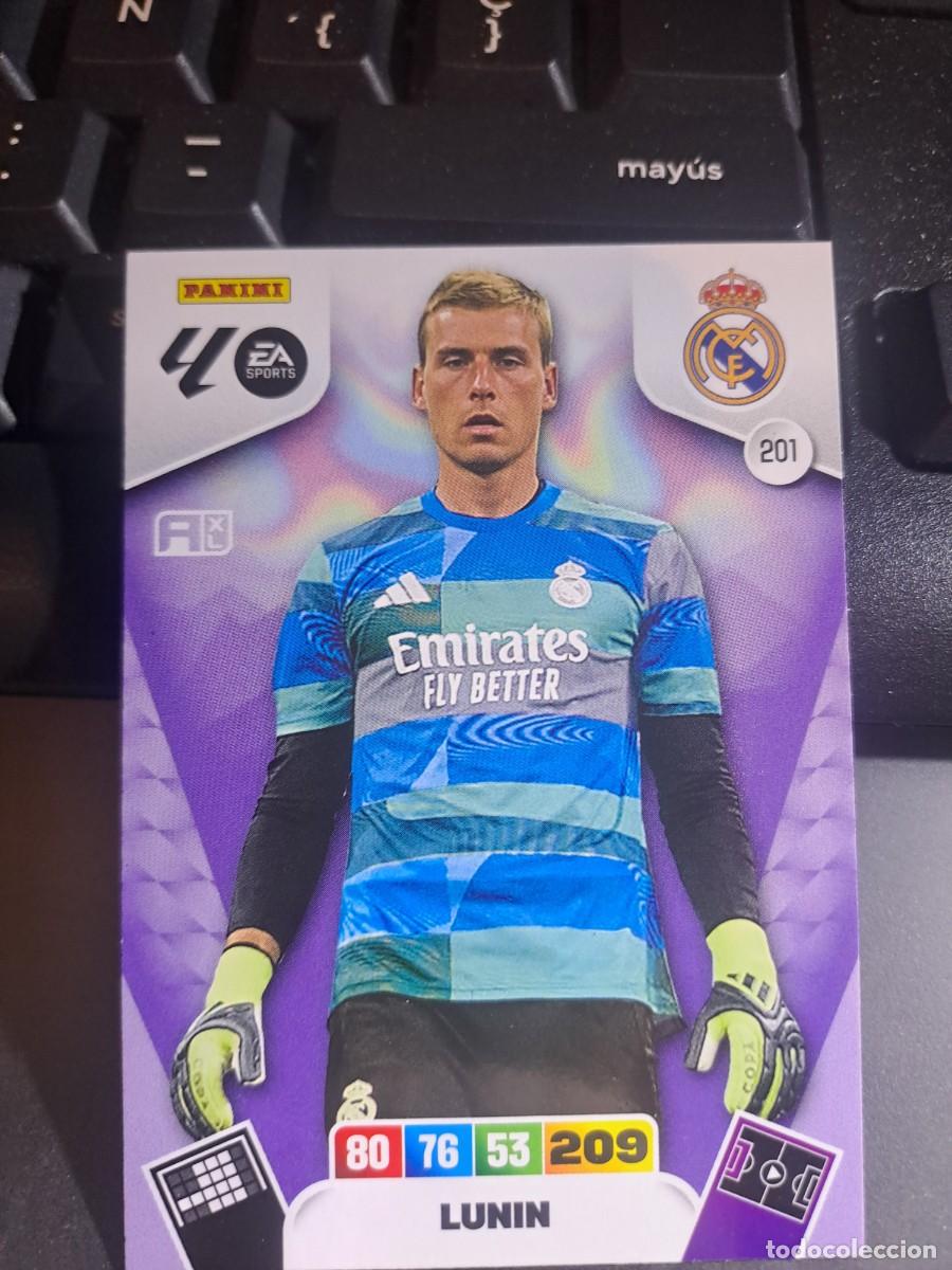 Coleccionismo Cromos antiguos: ADRENALYN XL LUNIN 201 REAL MADRID CROMO LIGA 2025 2026 25 26 PANINI