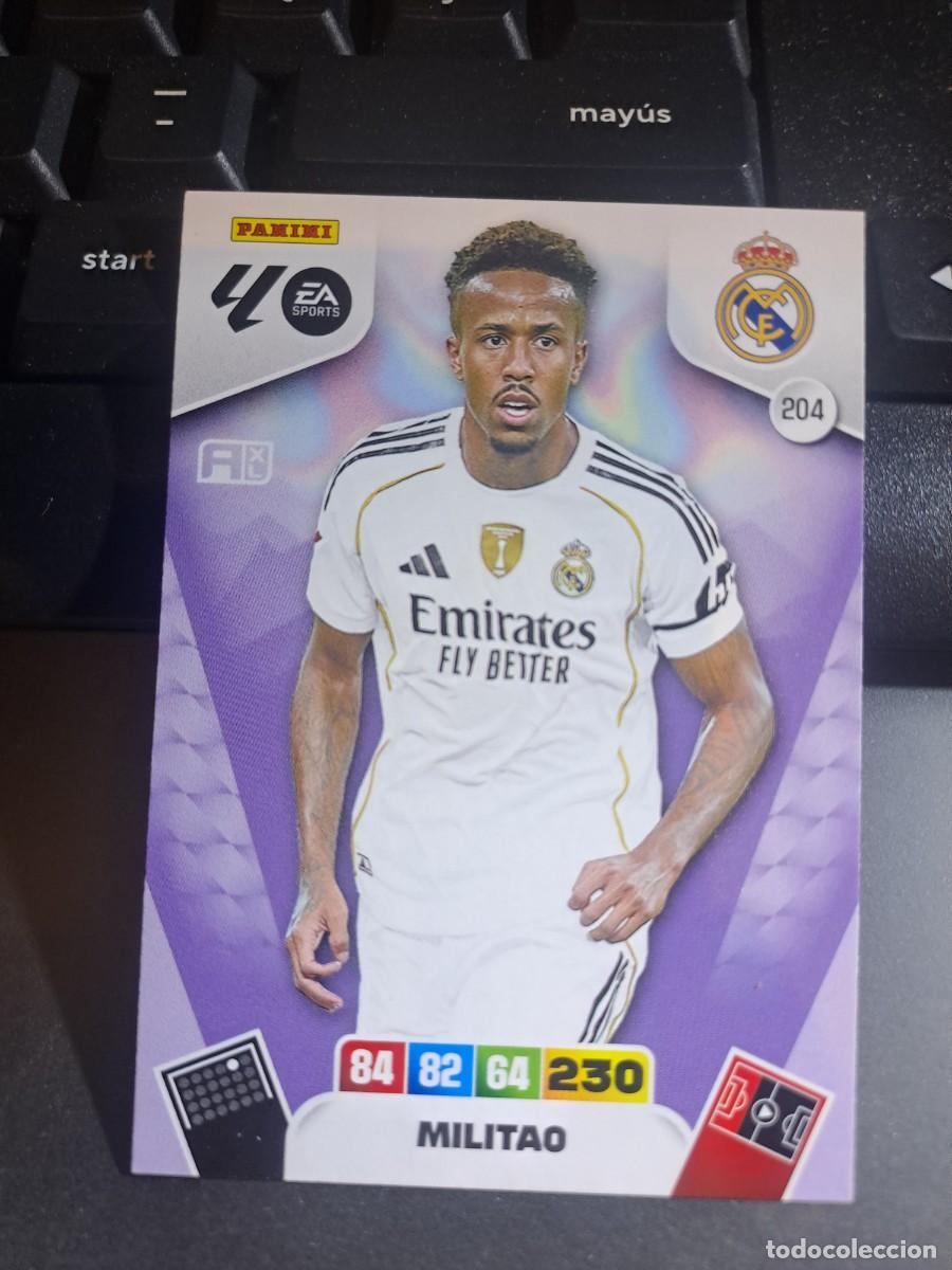 Coleccionismo Cromos antiguos: ADRENALYN XL MILITAO 204 REAL MADRID CROMO LIGA 2025 2026 25 26 PANINI
