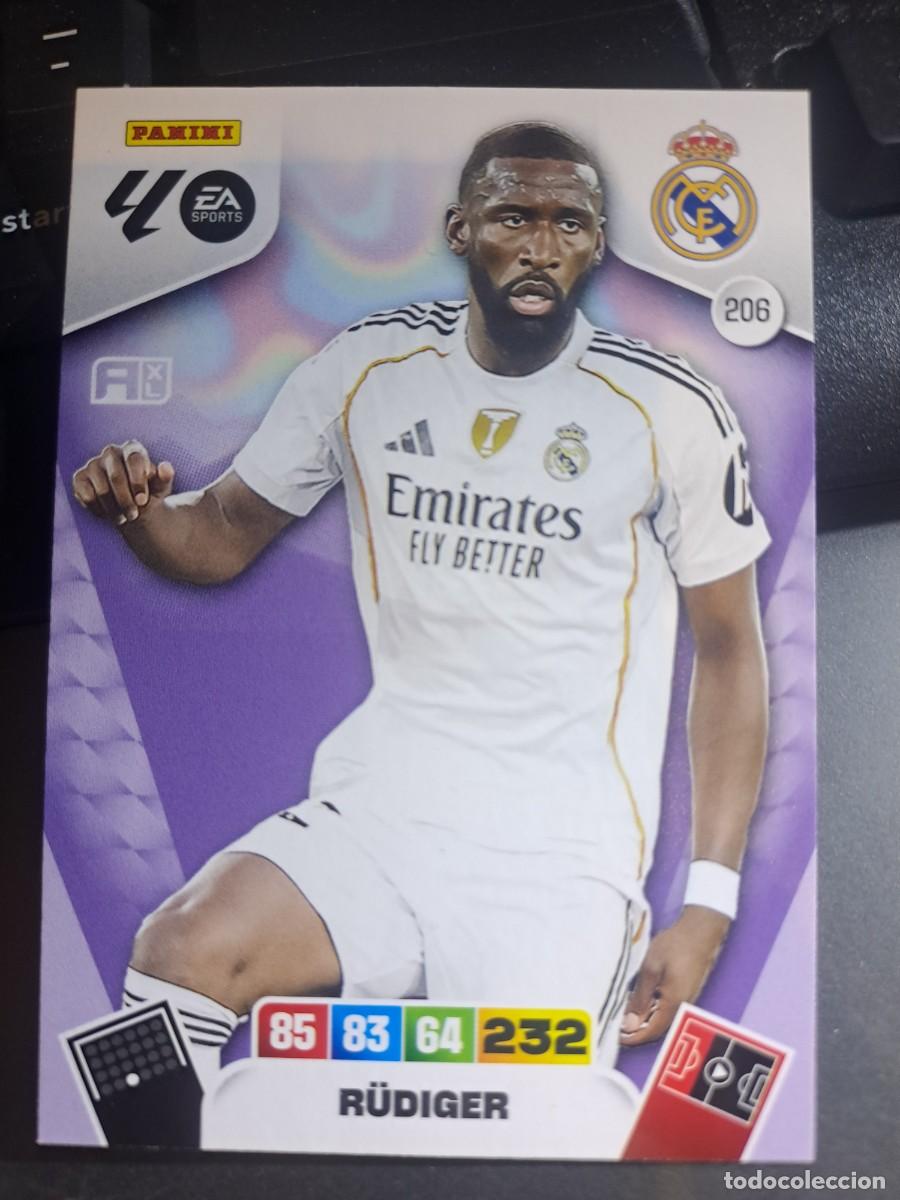 Coleccionismo Cromos antiguos: ADRENALYN XL RUDIGER 206 REAL MADRID CROMO LIGA 2025 2026 25 26 PANINI