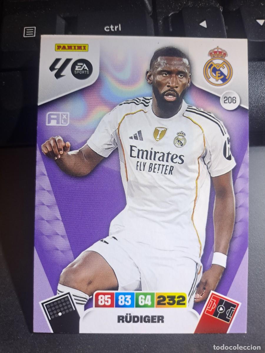 Coleccionismo Cromos antiguos: ADRENALYN XL RUDIGER 206 REAL MADRID CROMO LIGA 2025 2026 25 26 PANINI