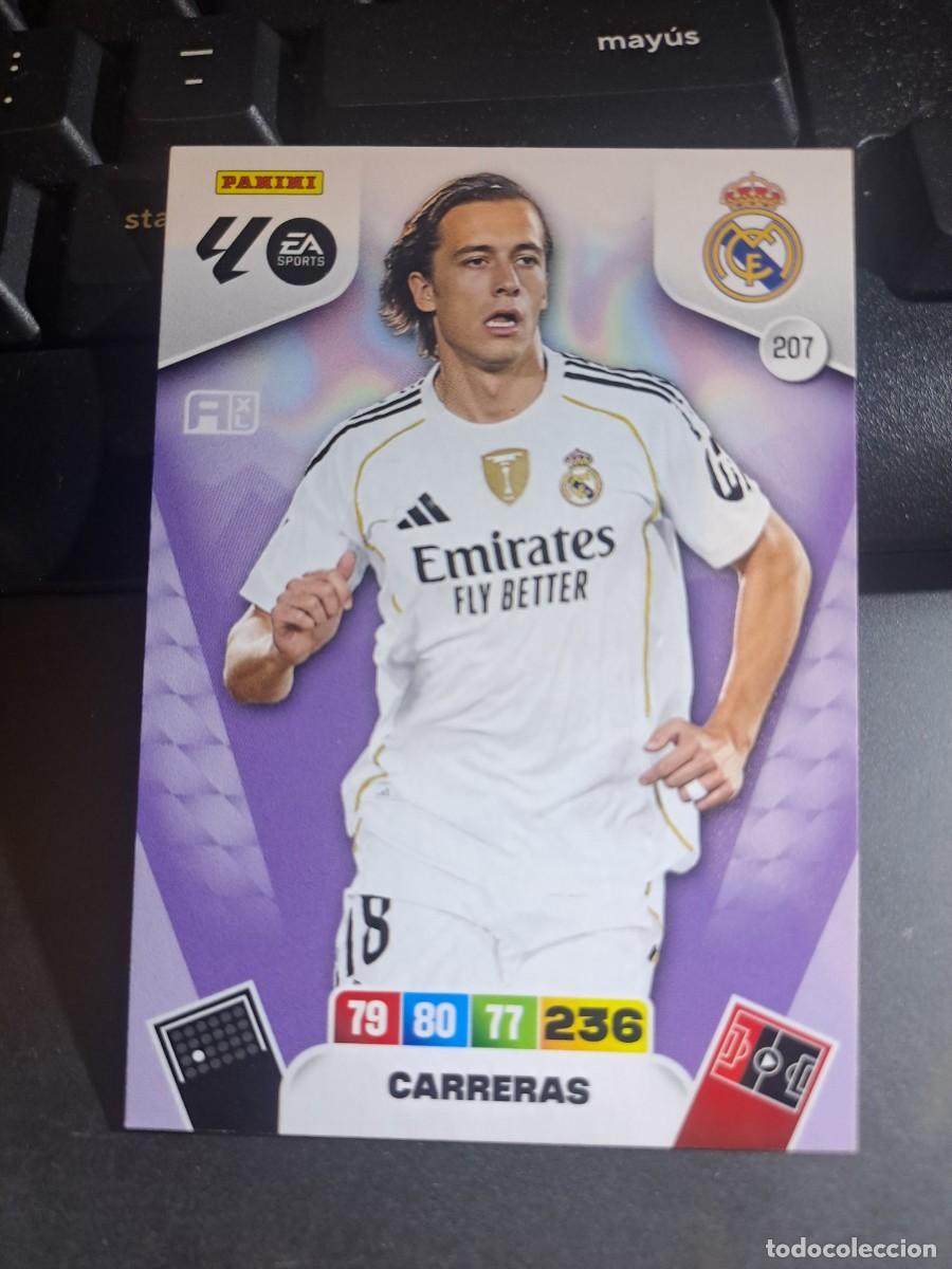 Coleccionismo Cromos antiguos: ADRENALYN XL CARRERAS 207 REAL MADRID CROMO LIGA 2025 2026 25 26 PANINI