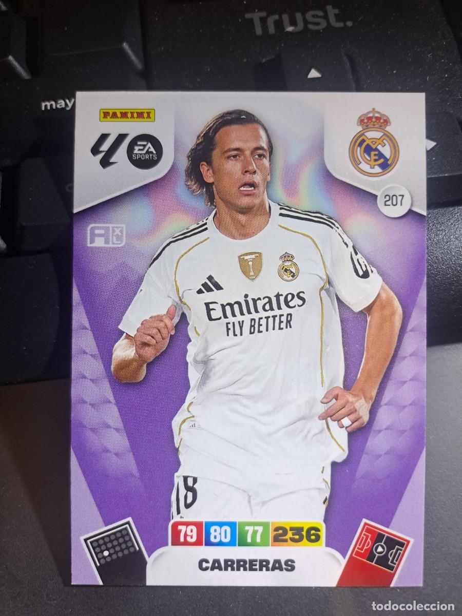 Coleccionismo Cromos antiguos: ADRENALYN XL CARRERAS 207 REAL MADRID CROMO LIGA 2025 2026 25 26 PANINI