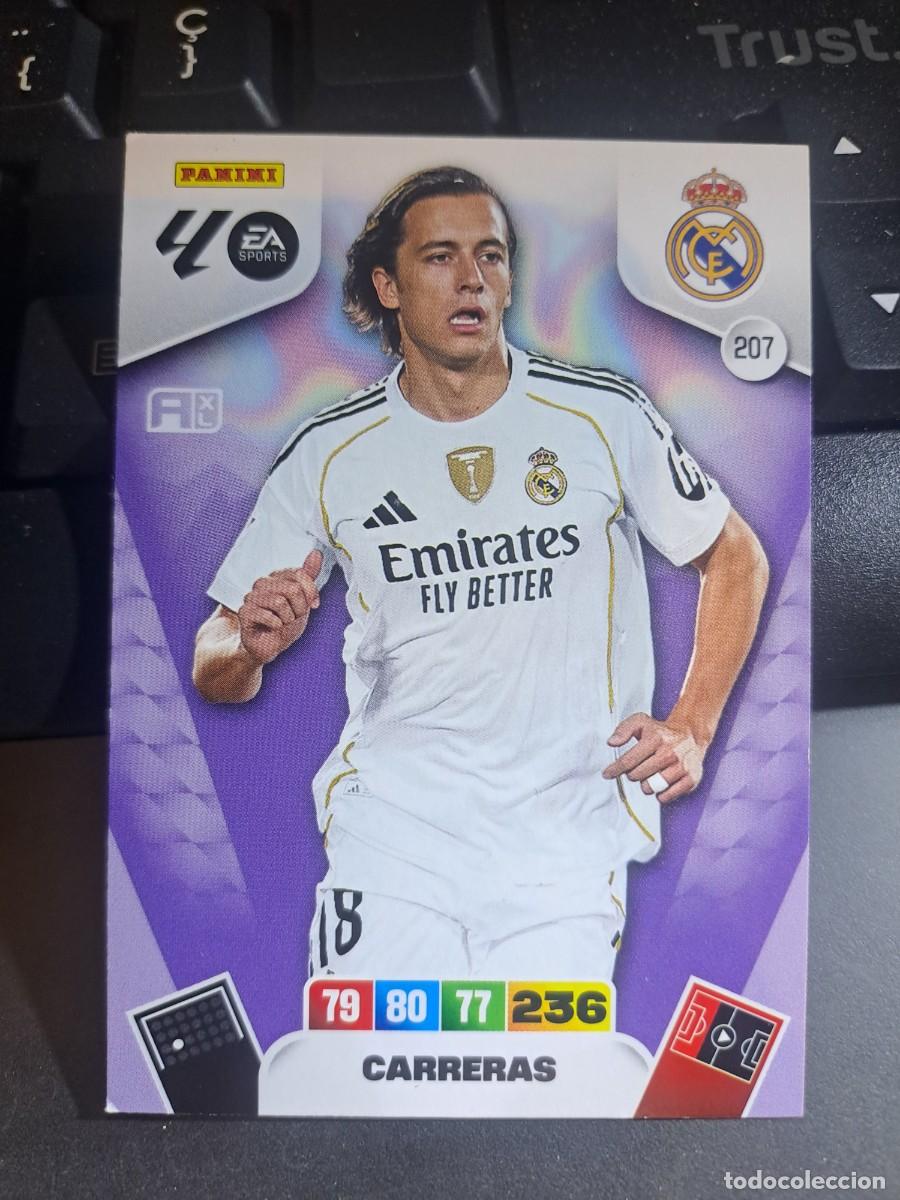 Coleccionismo Cromos antiguos: ADRENALYN XL CARRERAS 207 REAL MADRID CROMO LIGA 2025 2026 25 26 PANINI