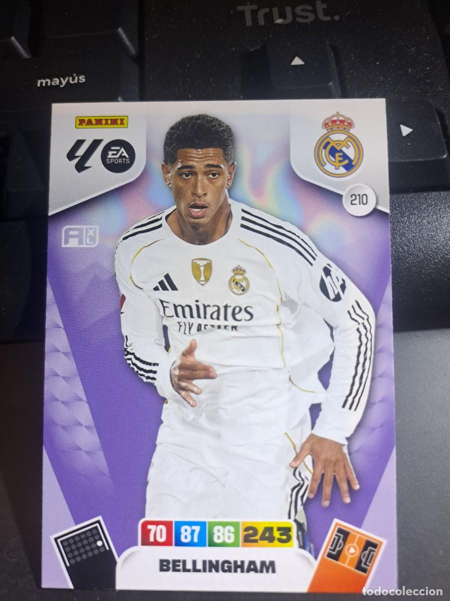 Coleccionismo Cromos antiguos: ADRENALYN XL BELLINGHAM 210 REAL MADRID CROMO LIGA 2025 2026 25 26 PANINI