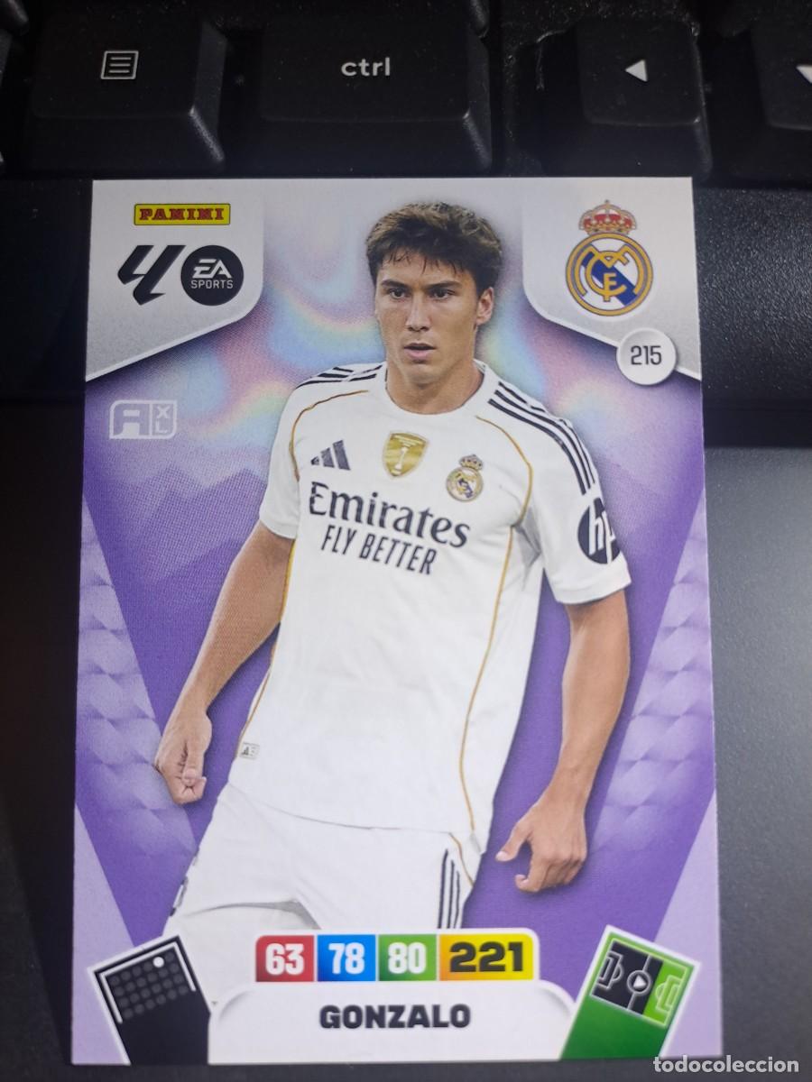Coleccionismo Cromos antiguos: ADRENALYN XL GONZALO 215 REAL MADRID CROMO LIGA 2025 2026 25 26 PANINI