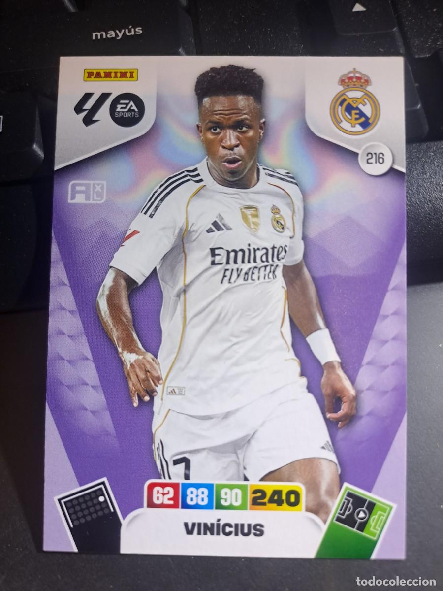 Coleccionismo Cromos antiguos: ADRENALYN XL VINICIUS 216 REAL MADRID CROMO LIGA 2025 2026 25 26 PANINI