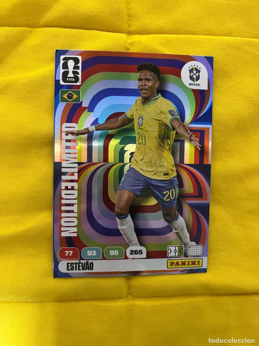 Coleccionismo Cromos antiguos: Estevao brasil limited edition xxl adrenalyn world cup mundial 2026
