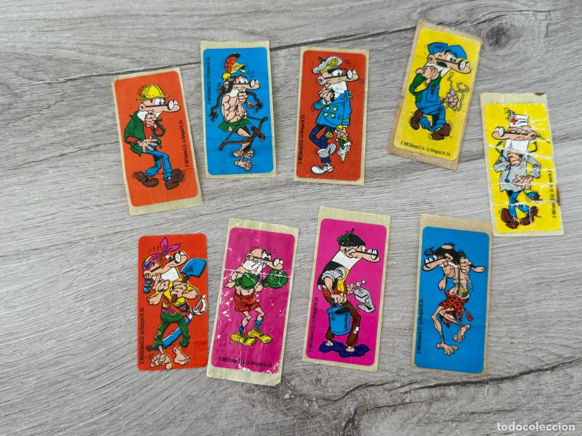 Coleccionismo Cromos antiguos: Chicle Mortadelo de Sonric&acute;s - 9 cromos sueltos