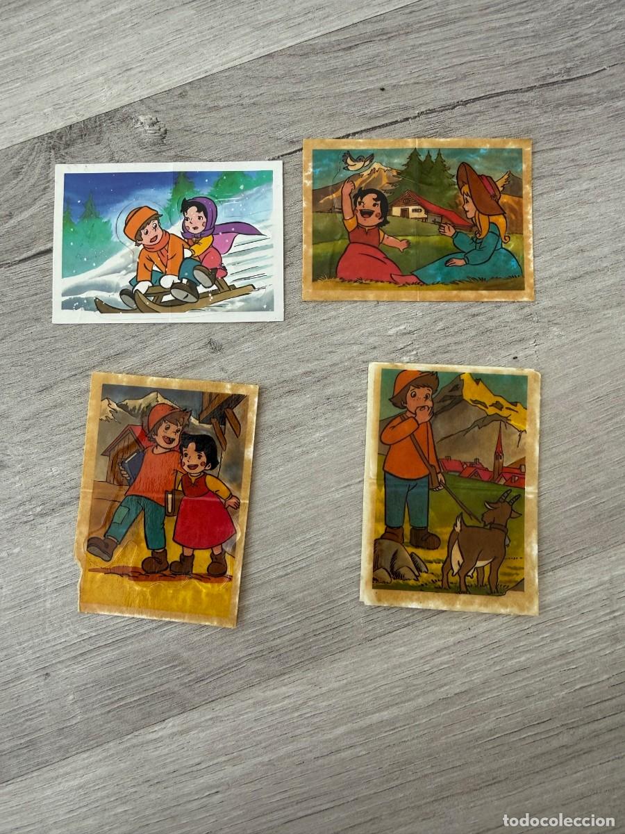 Coleccionismo Cromos antiguos: 4 cromos distintos Heidi de Panrico