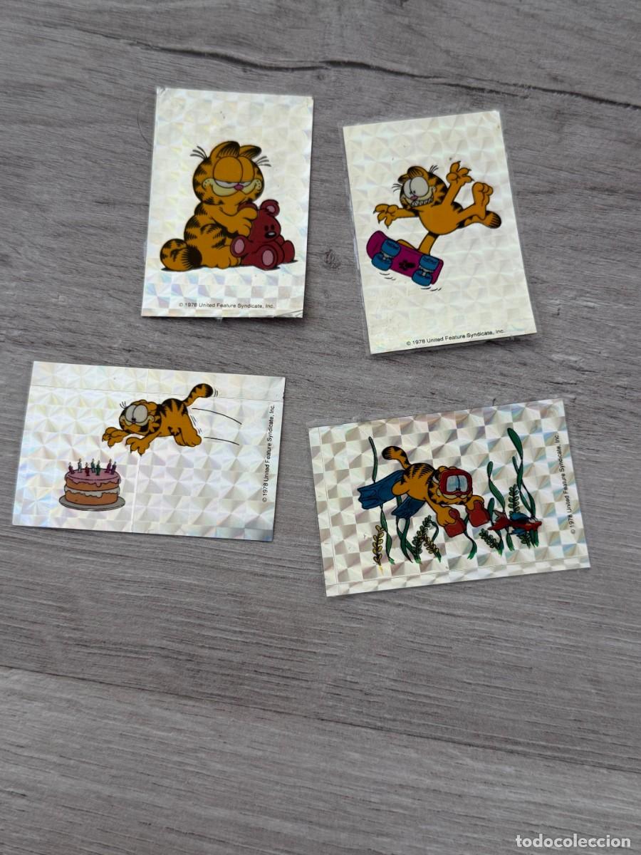 Coleccionismo Cromos antiguos: 4 cromos distintos Garfield de Panrico