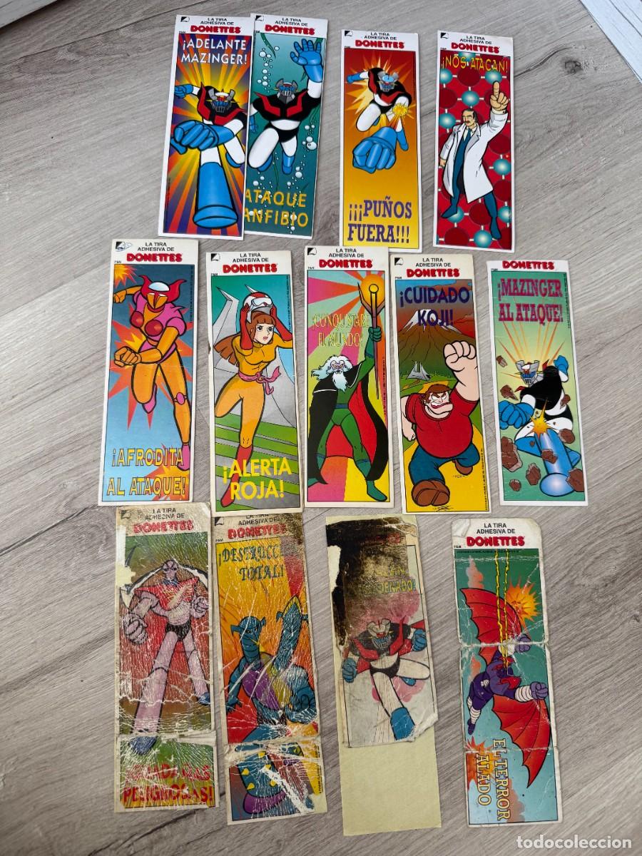 Coleccionismo Cromos antiguos: 13 tiras Donettes de Mazinger Z difentes - Ocasi&oacute;n