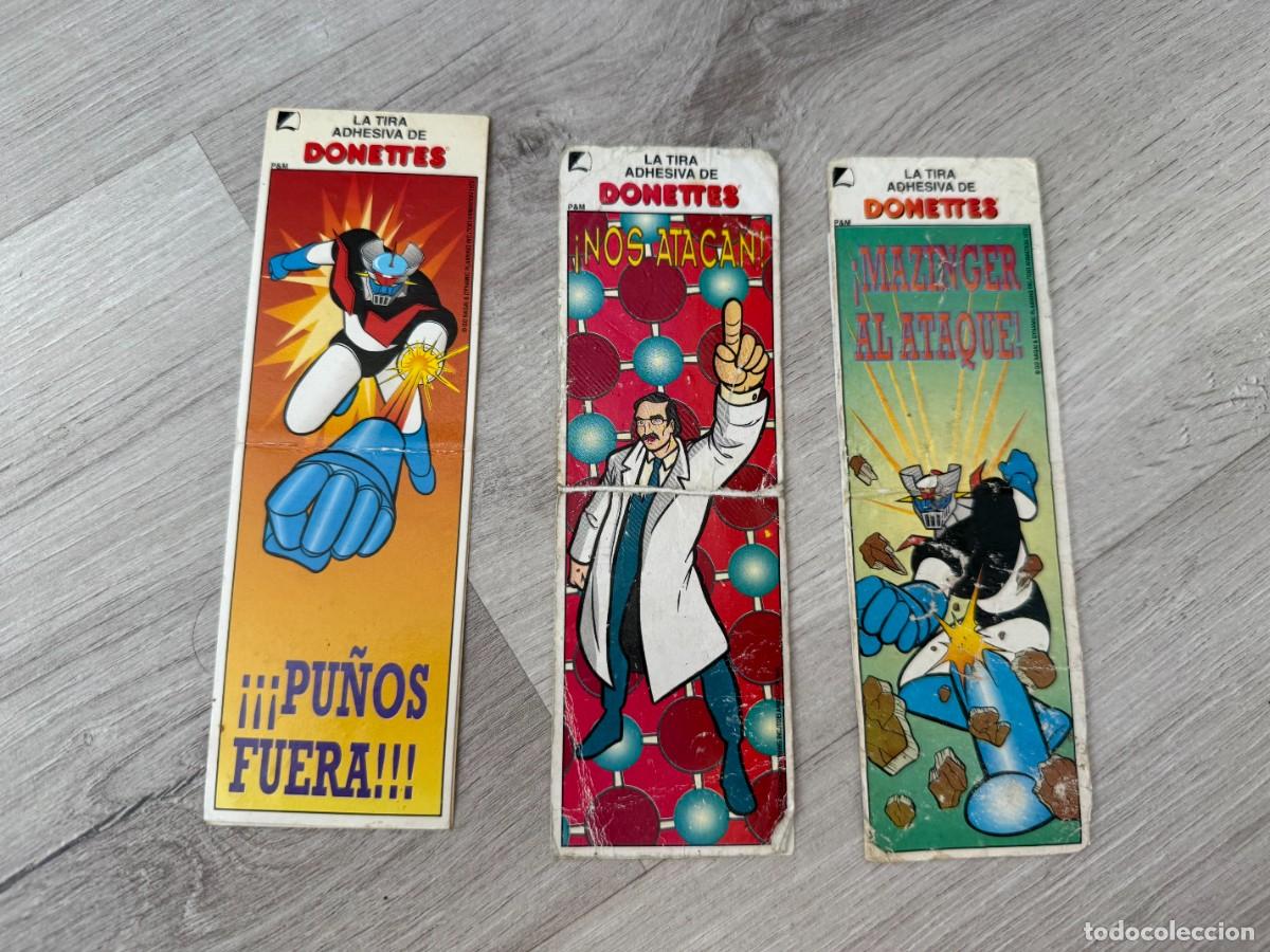 Coleccionismo Cromos antiguos: 3 tiras distintas - Mazinger Z de Donettes