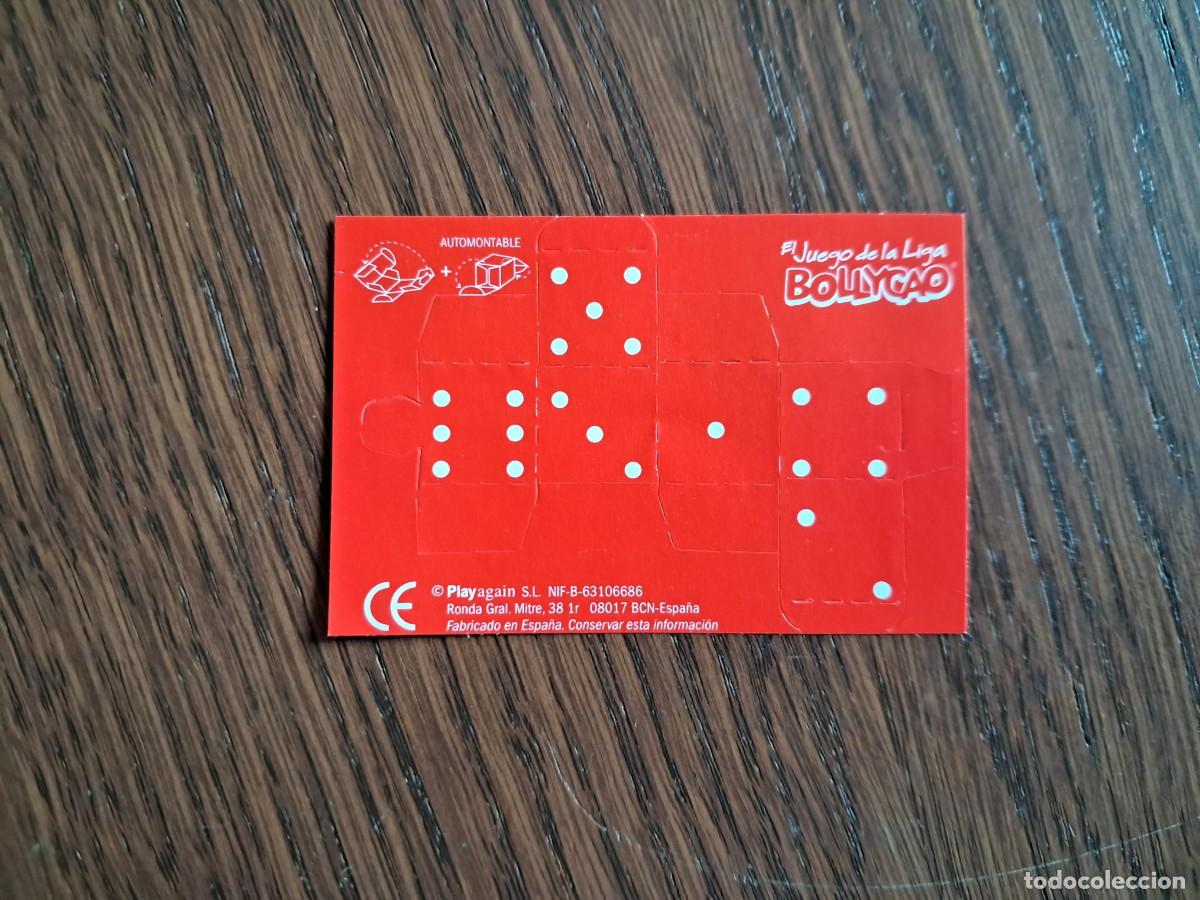 Coleccionismo Cromos antiguos: cromo, dado, el juego de la liga de bollycao, automontable.