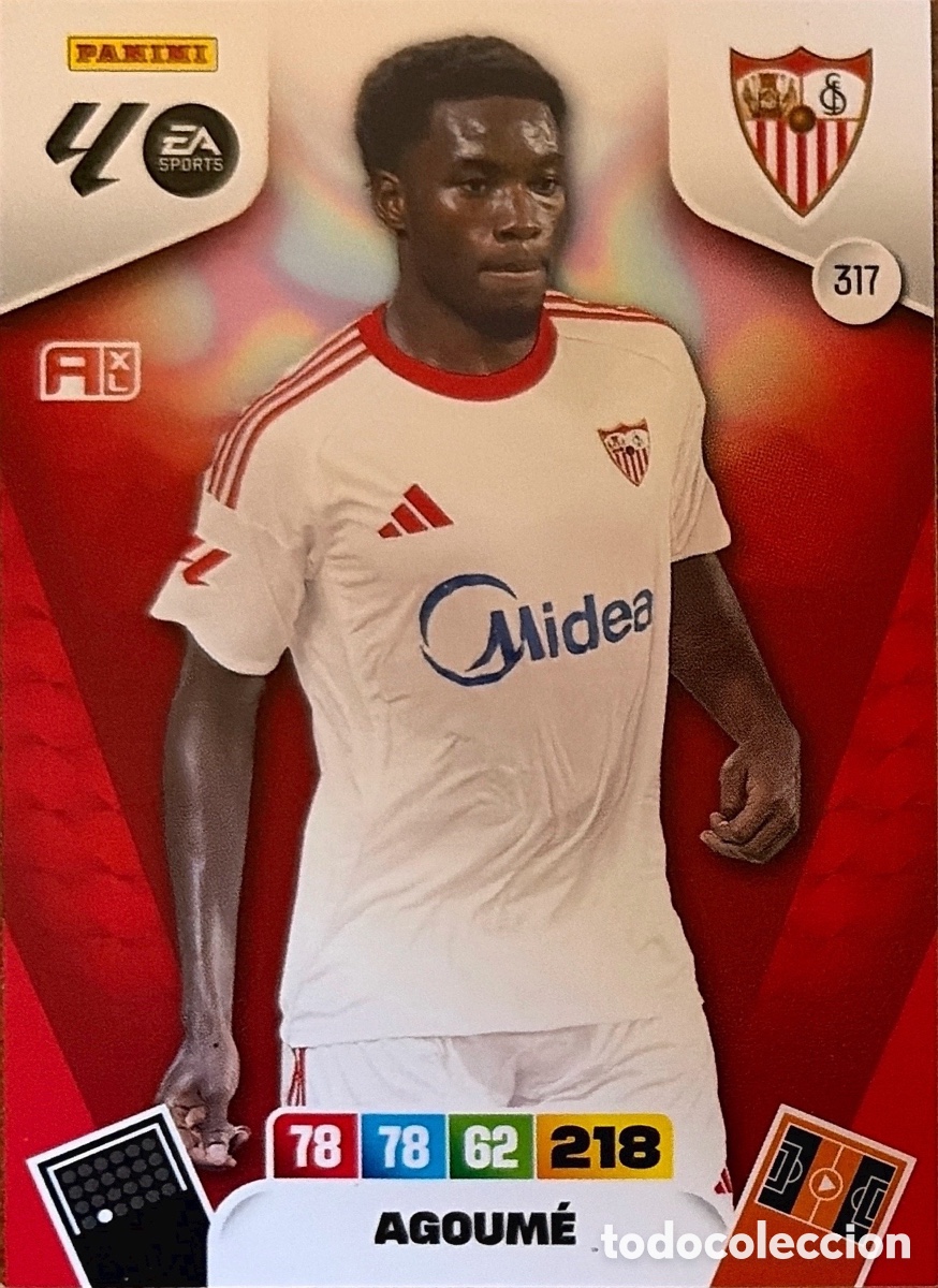 Coleccionismo Cromos antiguos: 317.- AGOUME (SEVILLA) ADRENALYN XL LIGA 2025/26 (PANINI)