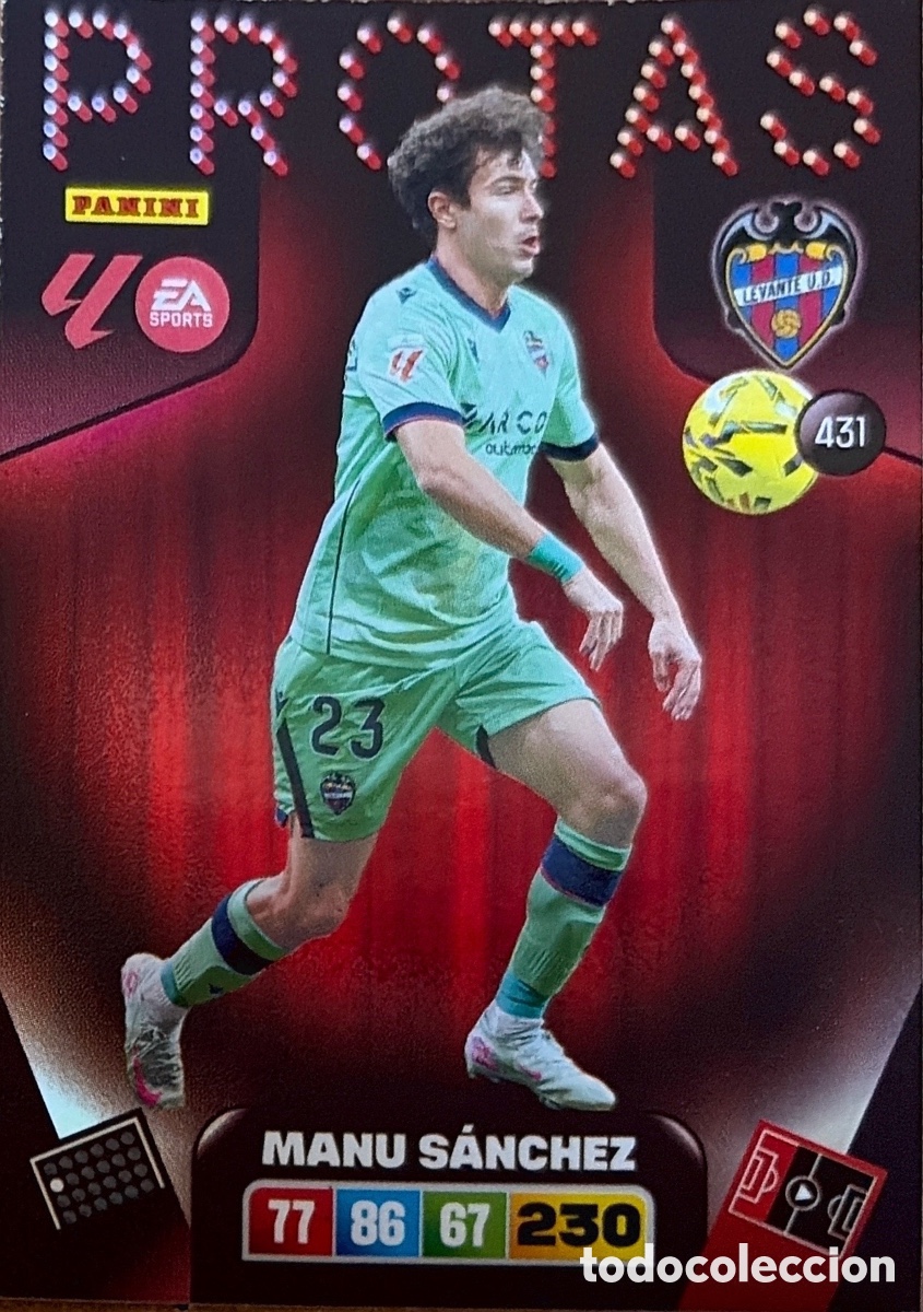 Coleccionismo Cromos antiguos: 431.- MANU SANCHEZ -PROTAS- (LEVANTE) ADRENALYN XL LIGA 2025/26 (PANINI)