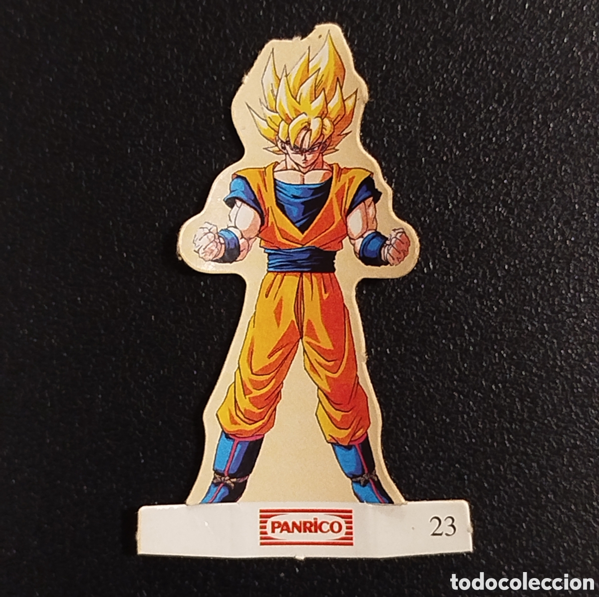 Coleccionismo Cromos antiguos: FONDO BEIGE PANRICO CROMO TROQUELADO #23 DRAGON BALL BOLA DE DRAGON DRAC PEGATINA ADHESIVO
