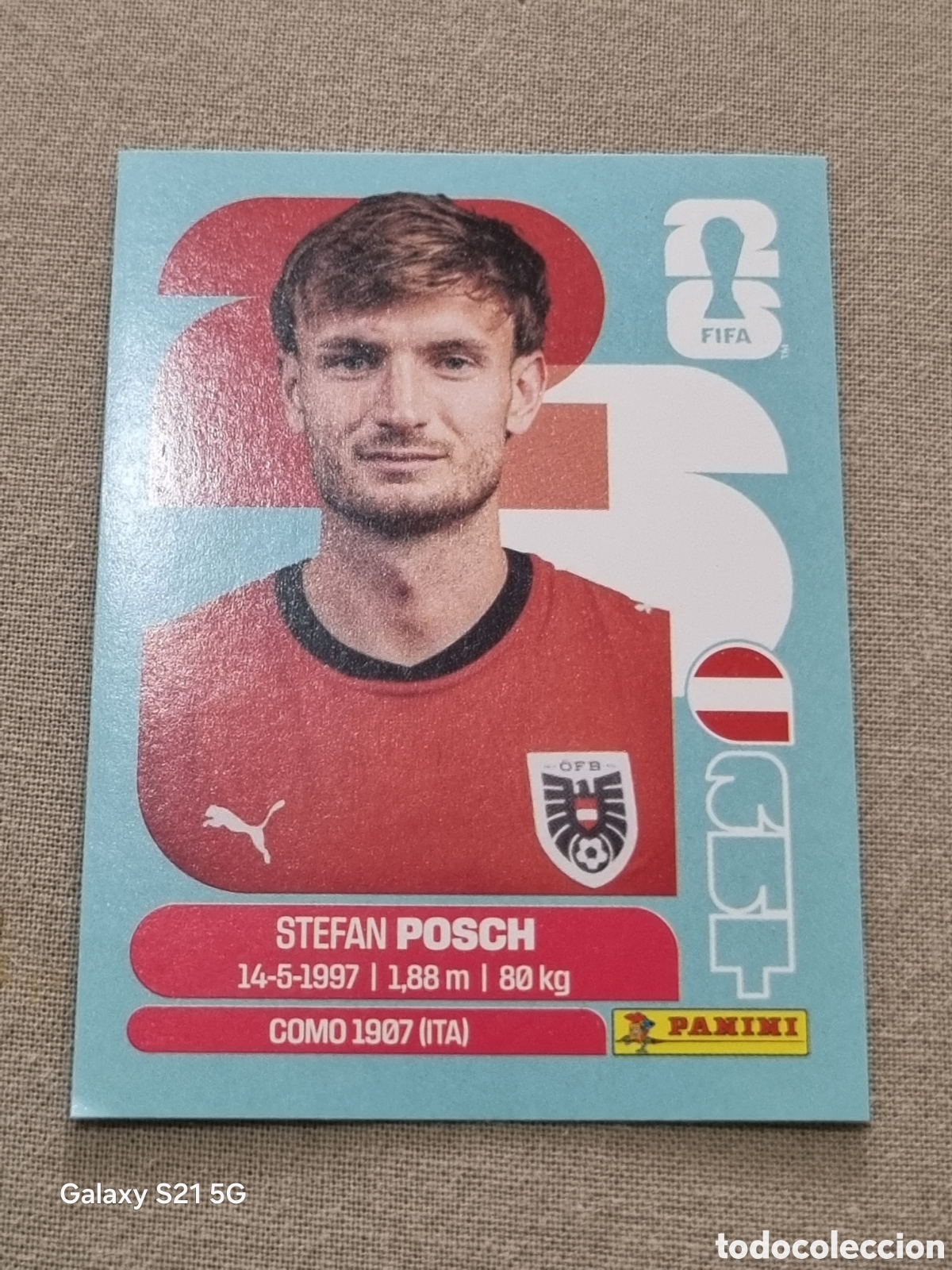 Coleccionismo Cromos antiguos: 7 - POSCH , AUSTRIA FIFA WORLD CUP 2026
