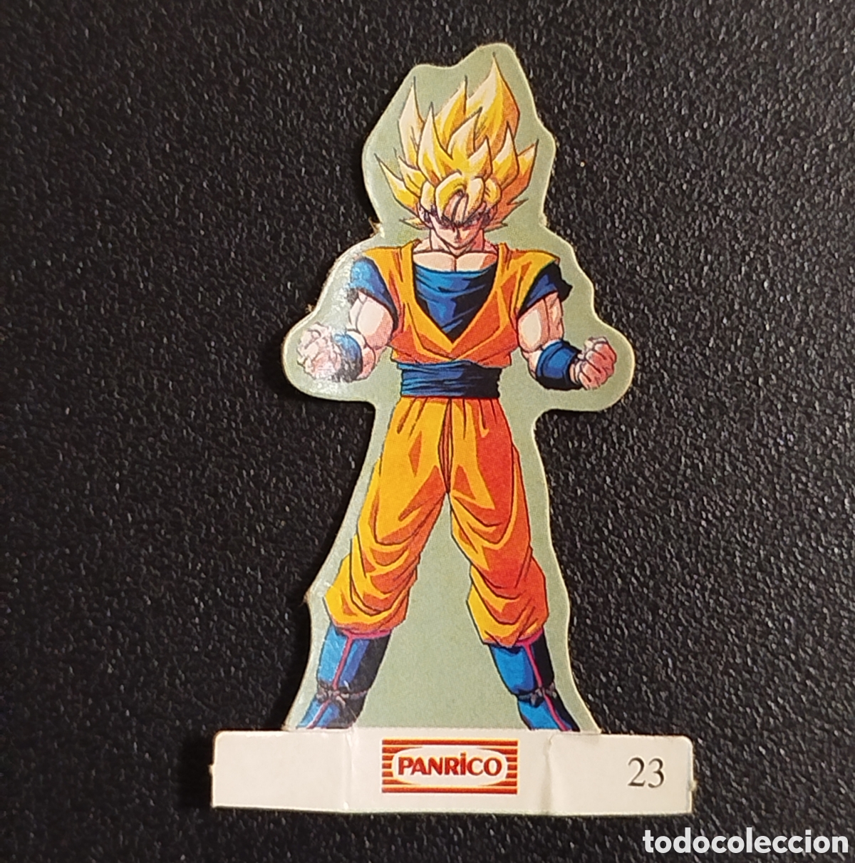 Coleccionismo Cromos antiguos: FONDO VERDE TURQUESA PANRICO CROMO TROQUELADO #23 DRAGON BALL BOLA DE DRAGON DRAC PEGATINA ADHESIVO
