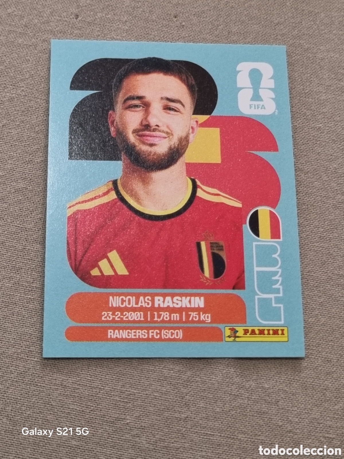 Coleccionismo Cromos antiguos: 11 - RASKIN , B&Eacute;LGICA FIFA WORLD CUP 2026