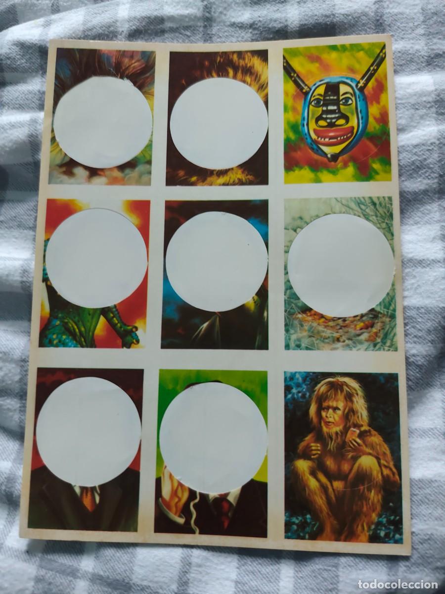 Coleccionismo Cromos antiguos: 9 CROMOS ADHESIVOS troquelados CINE TERROR TERRABUSI - NUMEROS EN DESCRIPCION